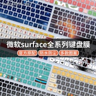 ℡№❒[In stock] new Microsoft surface pro X/7/6/5/4 laptop keyboard membrane book 2 computer 3 tablet go protective film cute cartoon dust cover full coverage silicone pad