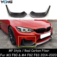 M3 M4 F80 F82 F83 MP Style Carbon Fiber Front Bumper Lip Splitters For BMW M3 F80 M4 F82 F83 Fog Lam