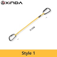Xinda Rock Climbing Anti-Loss เชือกสลิงยืดหยุ่นสูงเครื่องมือ Anti-Fall Retractable เชือกแขวนหัวเข็มข