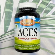 เอซีเอส วิตามิน เอ ซี อี + ซีลีเนียม ACES Vitamins A C E + Selenium 90 Softgels (Carlson®)