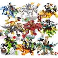 A/🗽GUDICompatible with Lego Assembled Building Blocks Boys Small Particle Toys Jurassic Series Dinosaur Park Tyrannosa00