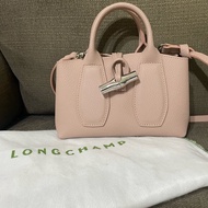 LONGCHAMP ROSEAU XS 竹節包小款粉色