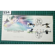 🔥CHEAPEST🔥 334 FDC 2000 Games of the XXVII Olympiad 4v Retailed $4.40 CV$7.00. Singapore First Day C