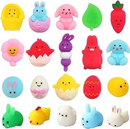 100PCS Easter Mochi Squishy Toys, Mini Kawaii Squishies Soft Fidget Toys Stress Squeeze Toys Party Bags Filler, Small Stocking Stuffers for Classroom Prizes Boys Girls Birthday Exchange Gifts