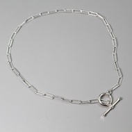 【SWS飾品】俐落時尚OT扣粗鍊 ‧ 純銀項鍊