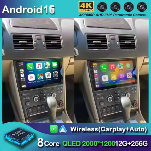 Android 16 For Volvo XC90 2004-2014 Car Radio Multimedia Video Player Navigation Stereo GPS Octa Cor