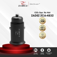 ZADEZ ZCA-4832 30W fast car charger, USB 3.0 standard charging port, 30W