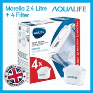 BRITA Marella Filter Jug 2.4L + 4 Filters