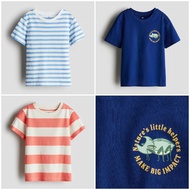 HM H&M kid's blue striped t-shirt_genuine authentic product