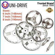 Uni-Drive Hand Wheel With Handle for Industrial Machinery Cast Iron Hand Wheel (6inch 7inch 8inch)
