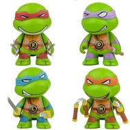 {Toy paradise}การ์ตูน TMNT Donatello ราฟาเอลหุ่นนินจาเต่าลีโอนาโดตุ๊กตาโมเดลเครื่องประดับรถยนต์นินจา