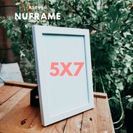 White Photo Frame​5X7 With Mirror And Stand Photo Frame Wall Decoration