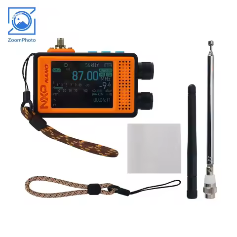 Portable NXP-NANO FM Radio Receiver 65-108MHz TEF6686 Automotive Grade Chip+ESP32 Main Control with 