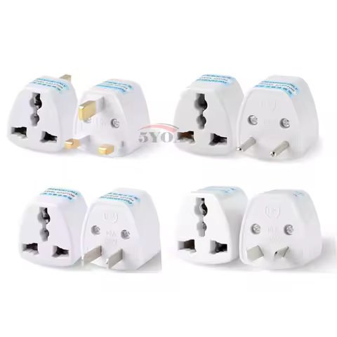 5YOA Universal Travel Power Plug Adapter EU EURO AU US to UK Adaptor Converter 3 Pin AC Power Plug A