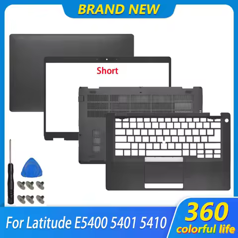 New For Latitude E5400 5400 5401 Laptop LCD Back Cover Front Bezel Palmrest Upper Case Lower Bottom 
