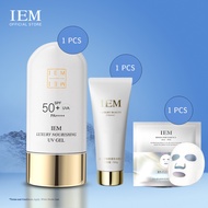[5 Variations] IEM Special New Buyer Skincare Bundle - Luxury UV Gel Sunscreen / Luxury Cleanser / O