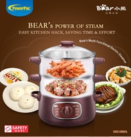 Bear 2in1 Steamer & Steamboat 2 Tier Stainless Steel convenient Steamer 8.0L 800Watt Food Steamer(D
