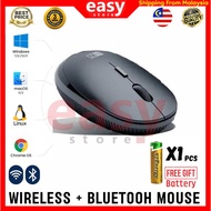 Heatz Bluetooth + Wireless Duel Mouse 2.4G with USB Mini Receiver Suitable for PC  / Laptop Acer Asus Dell HP Lenovo