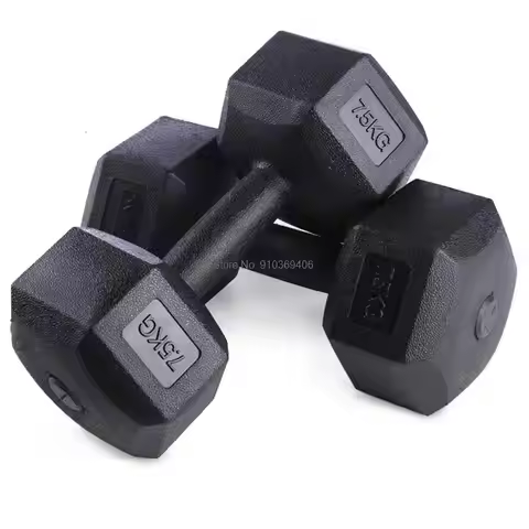 Hexagon Dumbbells Gym Weights for Exercise Dumbbell Gym Equipment Fitness Equipment 5-10kg Set of 2 