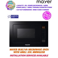 Mayer Built-In Microwave Oven With Grill 25L MMWG25B