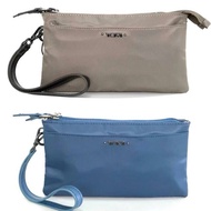 Tumi Double Zipper Pouch Wallet Makeup Bag Ori Original