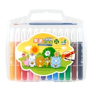 Liberty GC-002 Fruity Water-Soluble Rotating Powder Crayon 12 Colors/24 Colors
