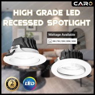 [ 2 YEARS WARRANTY ] 5W/7W/12W/20W/30W RECESSED LED SPOTLIGHT HIGH GRADE LED RECESSED EYEBALL LIGHT/DOWNLIGHT