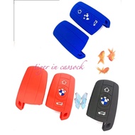 silicone cover case to protect & decorate BMW 1 5 3 6 Series E90E91E60E87E92E89 etc 3 buttons smart 