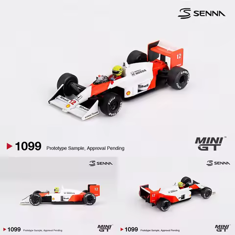 PreSale MINIGT 1099 1:64 McLaren MP4/4 #12 Ayrton Senna 1988 Japanese Grand Prix Winner Diecast Car 
