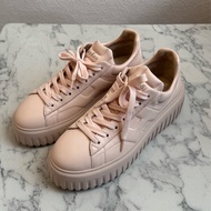 Hogan粉色H厚底鞋 38號