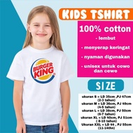 BURGER KING T-SHIRTS CHILDREN'S LOGO CLOTHES AGE 1 2 3 4 5 6 7 8 9 10 11 12 YEARS AGE 1 - 12 KIDS T-