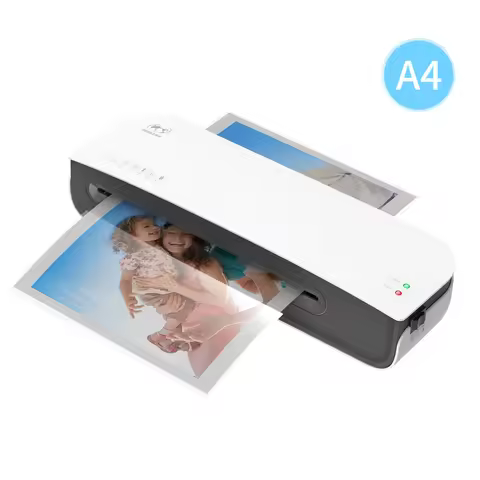 SL289 Desktop Laminator Machine Set A4 Size Hot and Cold Lamination 2 Roller System 9 inches Max Wid