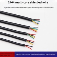 2464 Multi core Shielded Wire 28 24 20 18AWG Double layer Shielded Signal Wire 2-core 4-core 6-core 