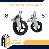 HEAVY DUTY SCAFFOLDING CASTER WHEEL 6 INCHES and 8 INCHES (SOLD PER PC)