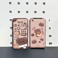 HP Redmi 6a 5a 4a Note 5a 5 6 Pro Case - Brown Bear Motif Silicone - Cellphone Case - Softcase - TPU