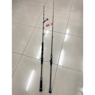 EXPERT independence 6'2kaki pe2-4  5‘8kaki pe2-4 jig max 180g one piece bc rod fuji guide fuji reel 