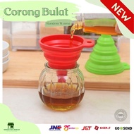 GPB - Foldable Round Funnel for Water, Silicone, Oil, Collapsible Mini Funnel