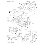 4HK1 TURBO WATER PIPE LONG ZX200-3 & SH200A5
