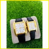 【Latest Style】 ALBA  Leather Watch For Men And Women Hig Quality No Free Box L073