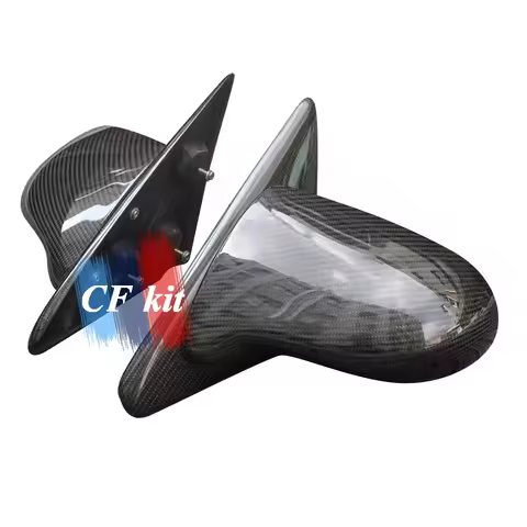 For Honda Civic EG K6 3Door Spoon HATCHBACK Real Carbon Fiber Side Door Manual Mirrors 1992-1995 Car