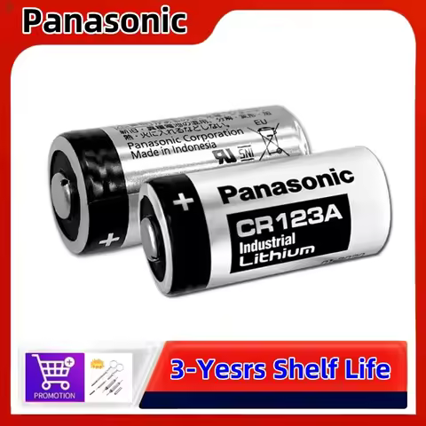 2PCS 10PCS Original Panasonic 123 Lithium 3V Arlo Camera Battery CR123A CR17345 DL123A EL123A 123A