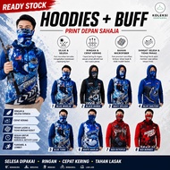 KOLEKSI SEMPURNA Baju Pancing Lengan Panjang Hoodies + BUFF Baju Mancing Memancing M - 7XL
