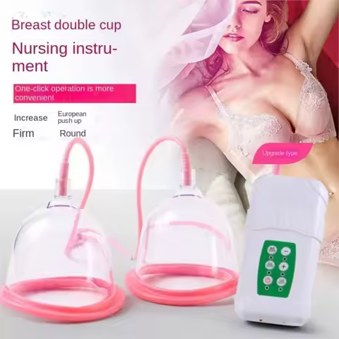 Breast Pump Female Vacuum Cupping Body Breast Massager Chest Enhancement Cupping Therapy Suction Pum