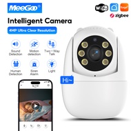 MeeGoo 4K 2560*1440P กล้องวงจรปิด camera wifi โทรสองทาง IP65กันน้ํา มองเห็นกลางคืน สี ติดตามมือถือ ส