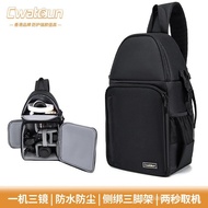 CwatcunHong Kong Camera Single-Shoulder Bag Waterproof Multifunctional Crossbody Camera Bag Dslr Camera Bag
