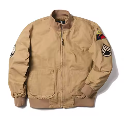 Brad Pitt Fury WW2 Tanker Khaki Spring Military Cotton Bomber Jacket Tactical Lightweight US Fashion