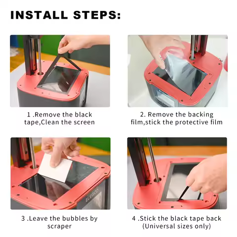 3D Printer Accessory 5pcs 13.6 inch Screen Protector Film for Anycubic Photon M3 MAX, Mono M7 Max LC