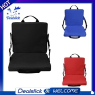 【Dealslick】Foldable Outdoor Cushion Chair with Backrest Soft Cushion Chair Portable Camping Beach Hiking Stadium Seat Pad