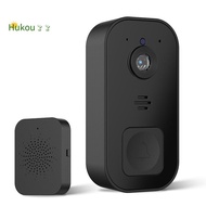 Wireless Video Doorbell Camera Doorbell Smart Doorbell Easy Installation Support 2.4G Wifi Black