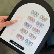 Set Ahlin แคทอายโทนอ่อน 10 สี สีเจล เล็บเจล
